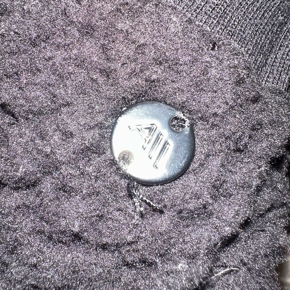 Andrew Marc Black Full Zip Sherpa Jacket W/Hood - Picture 4 of 5